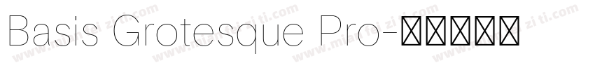 Basis Grotesque Pro字体转换